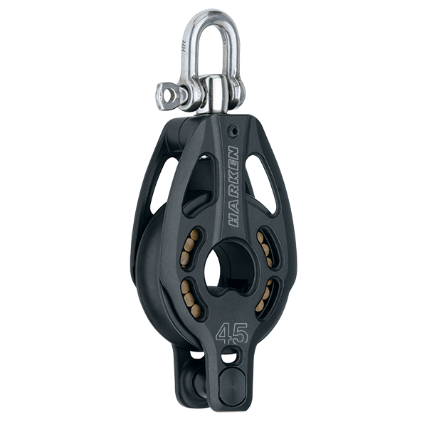 Black Magic - 45 mm Single Block/Swivel/Becket – Marine Rigging Services